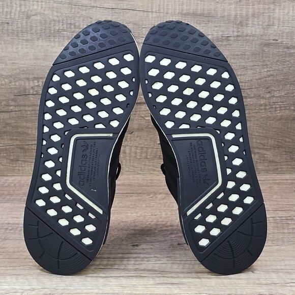 Adidas NMD R1 Refined Men's Size 7 Black White Running Shoes (H02333) - Picture 8 of 9